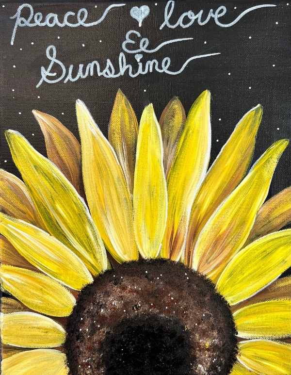Single Sunflower Canvas