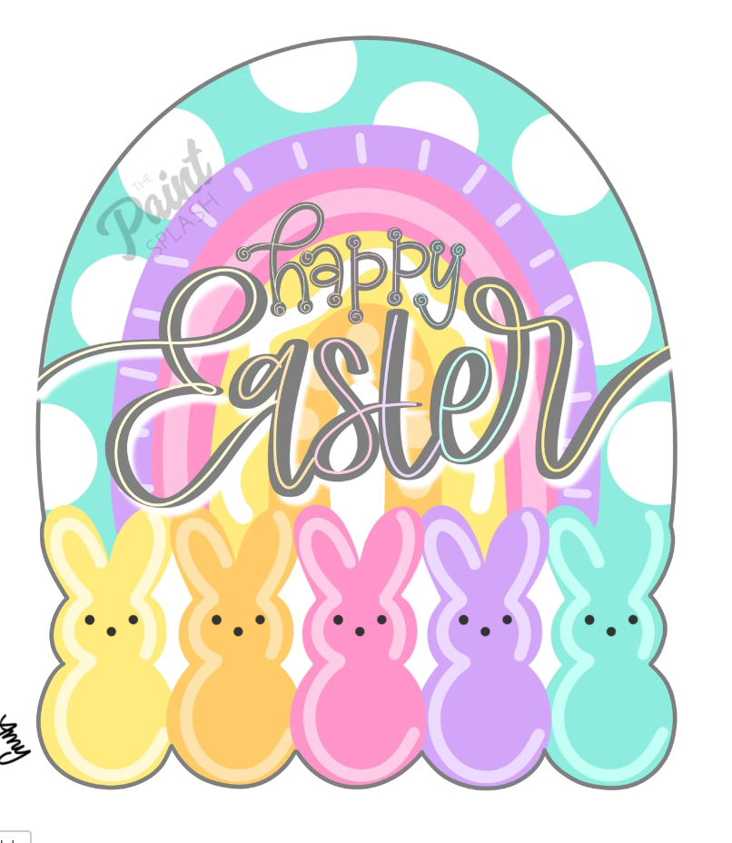 Happy Easter Bunnies Door Hanger!
