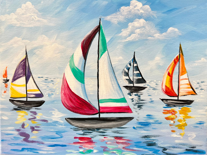Colorful Sailboats