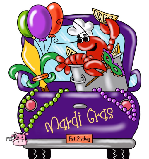 Mardi Gras Crawfish Truck Door Hanger Project