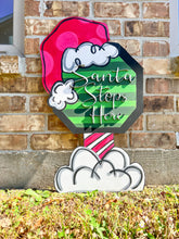 Load image into Gallery viewer, Santa Stops Here Yard Sign
