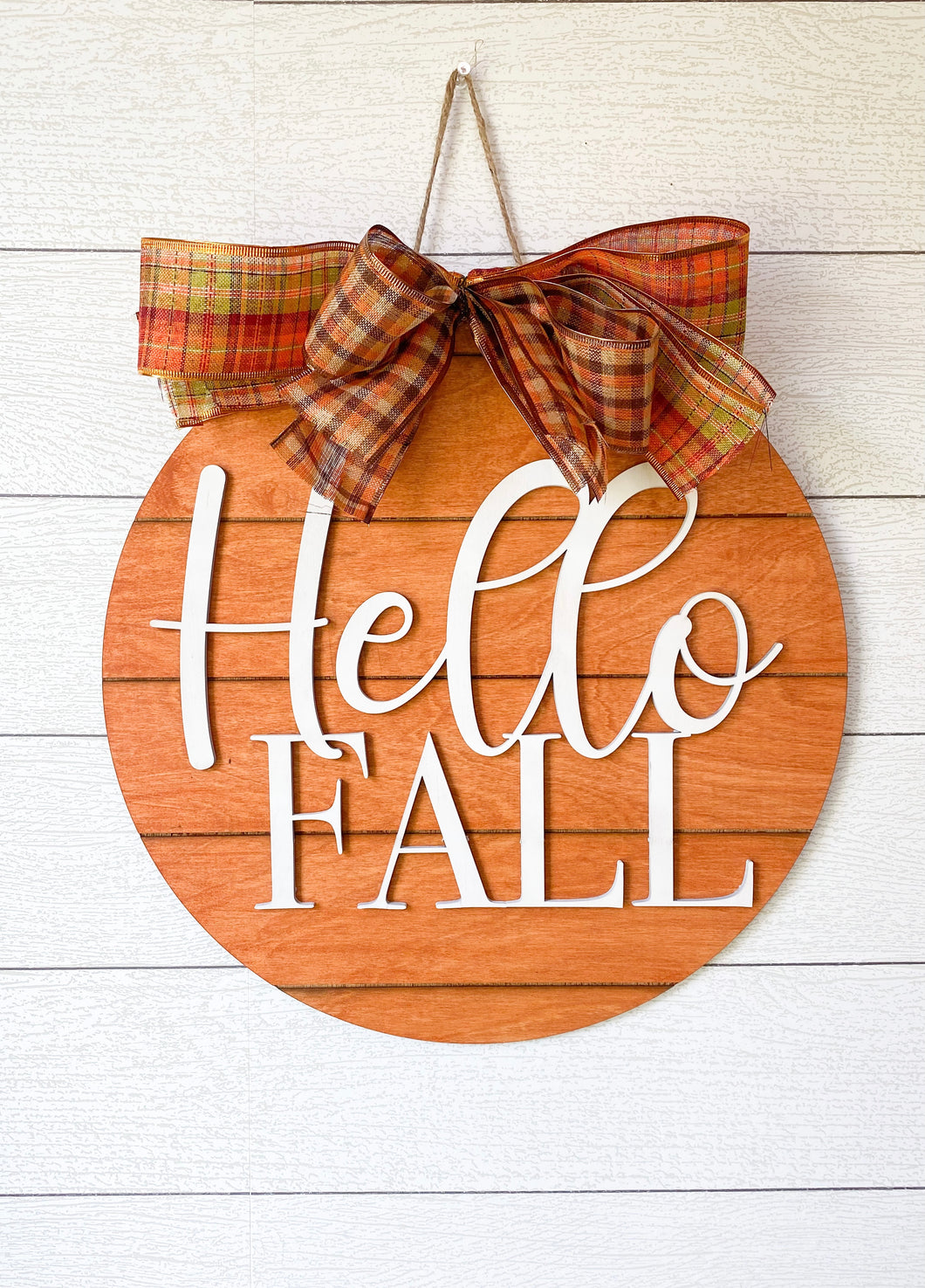 Hello fall with bow