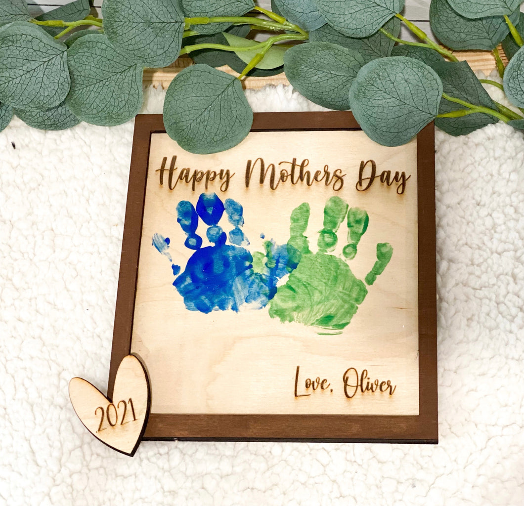 Mother’s Day handprint frames
